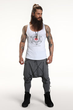 EM Logo Tank Top - White