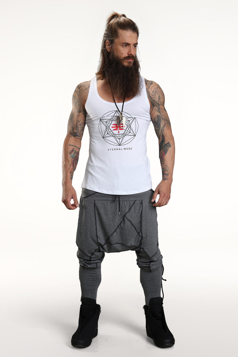 EM Logo Tank Top - White