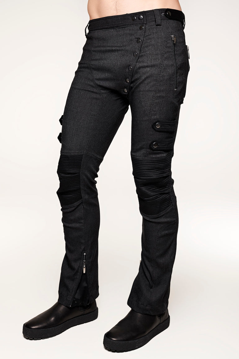 Edge Snap Pants - Charcoal