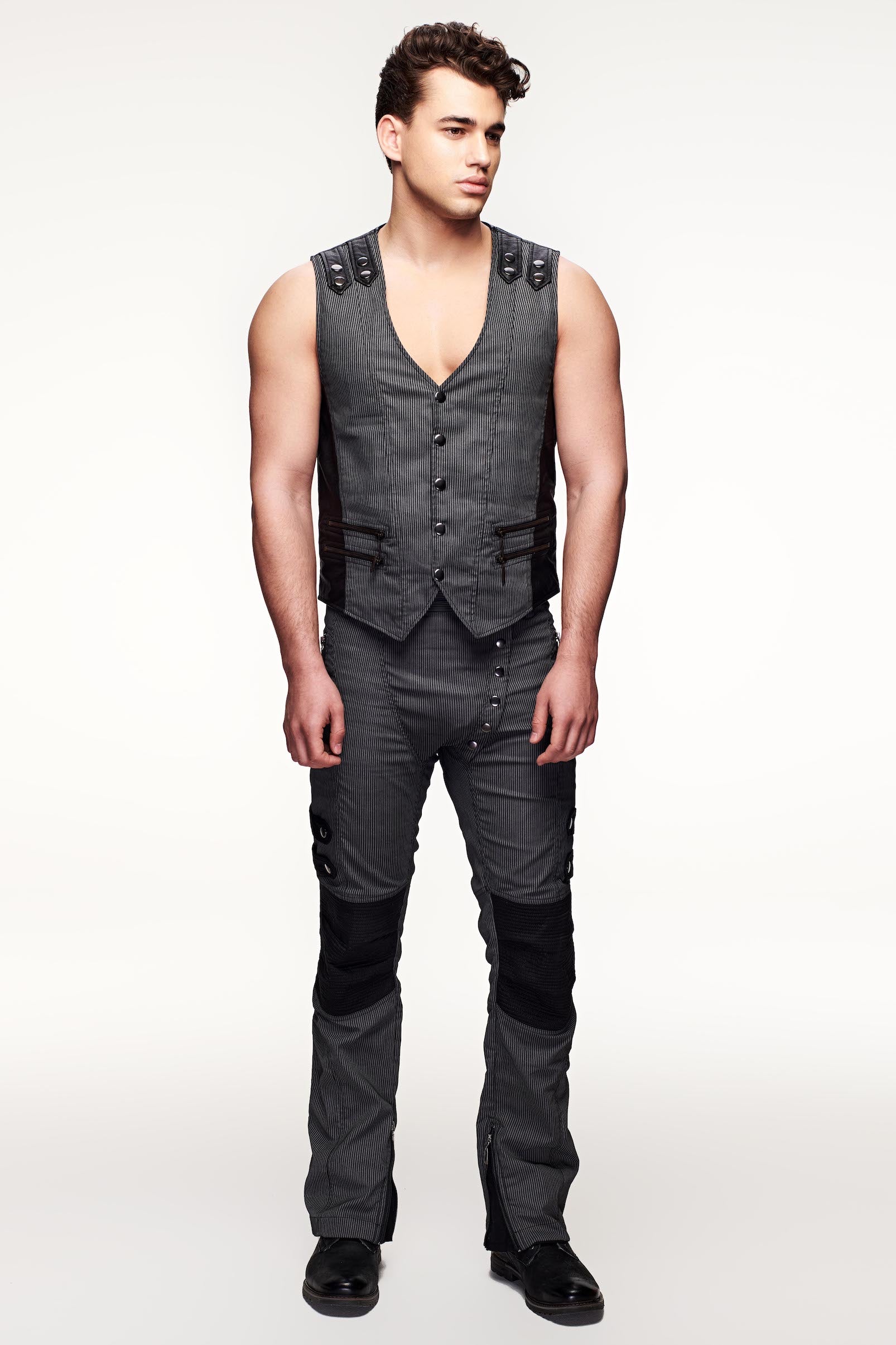 Helix Vest - Grey Stripe