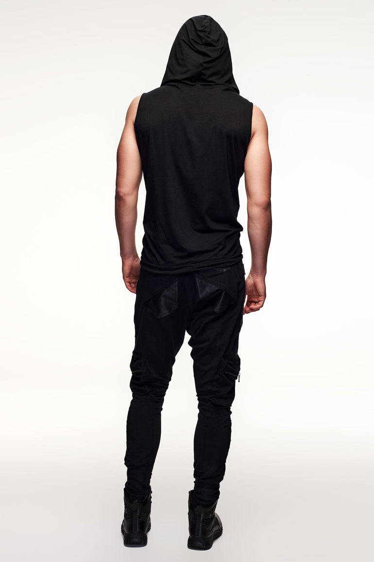 Lucidity Hooded Tank - Black