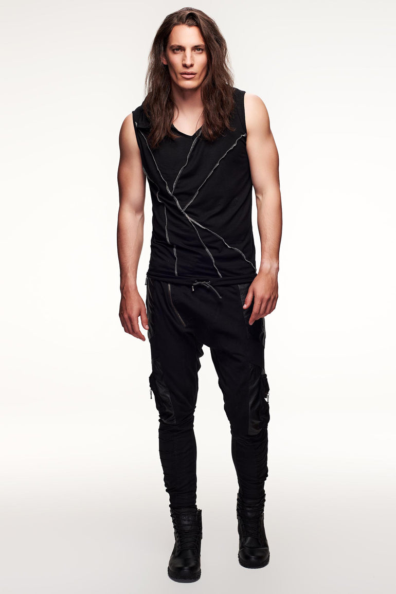 Lucidity Hooded Tank - Black
