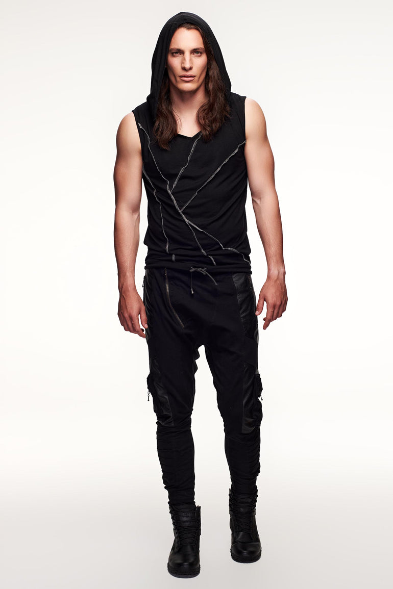 Lucidity Hooded Tank - Black