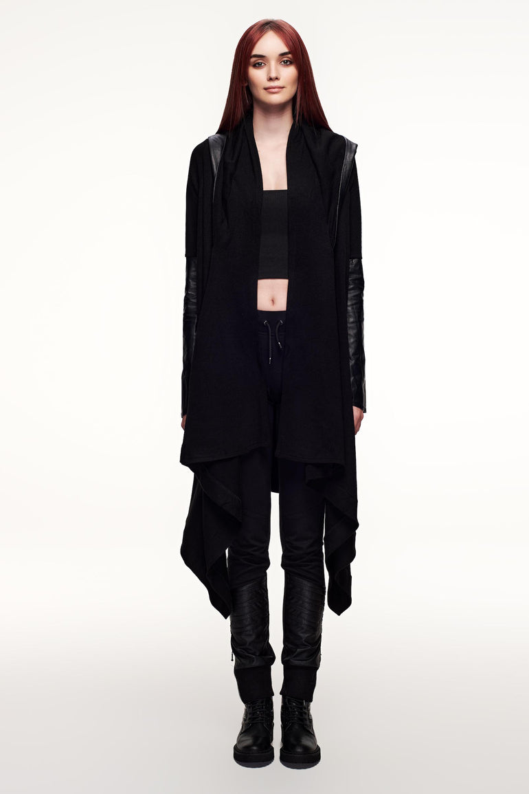 Lyra Sweater Cardigan Woman- Black