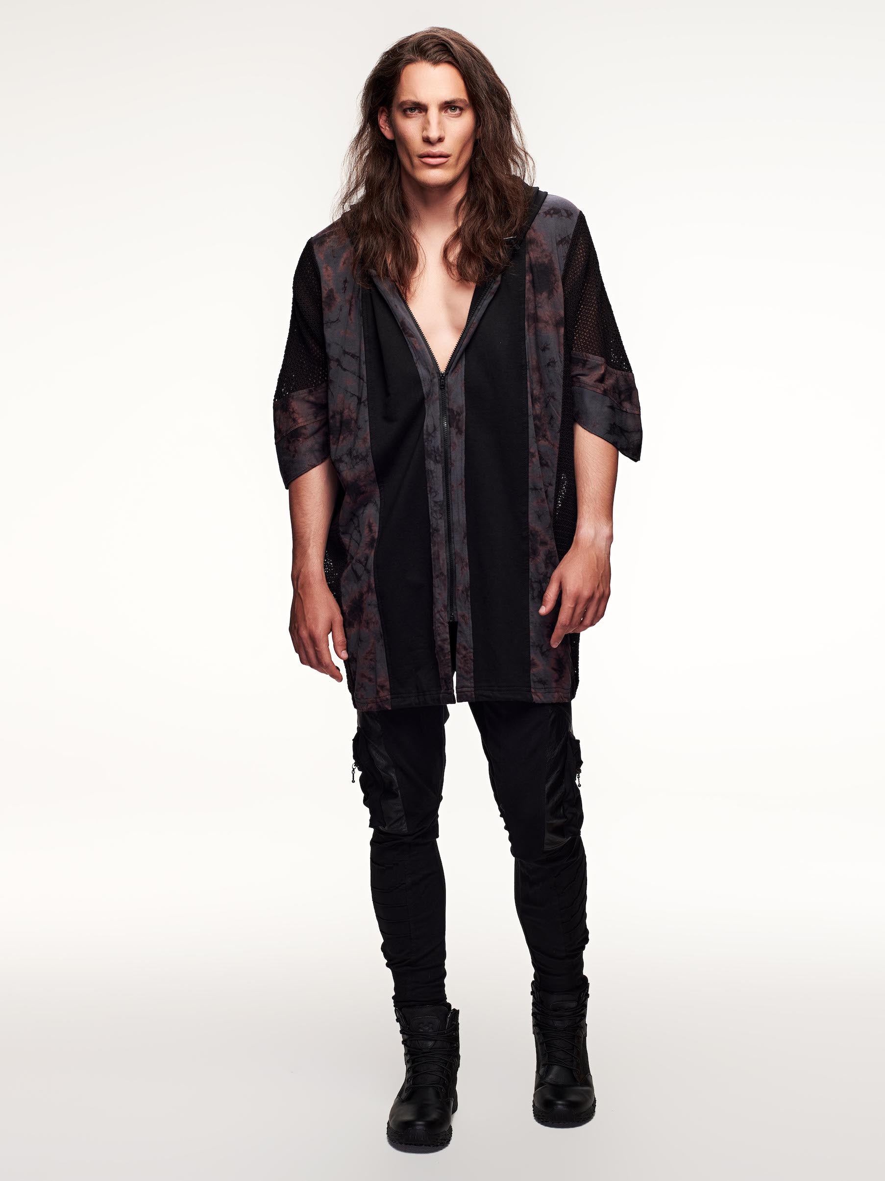 Poncho Coat - Distressed