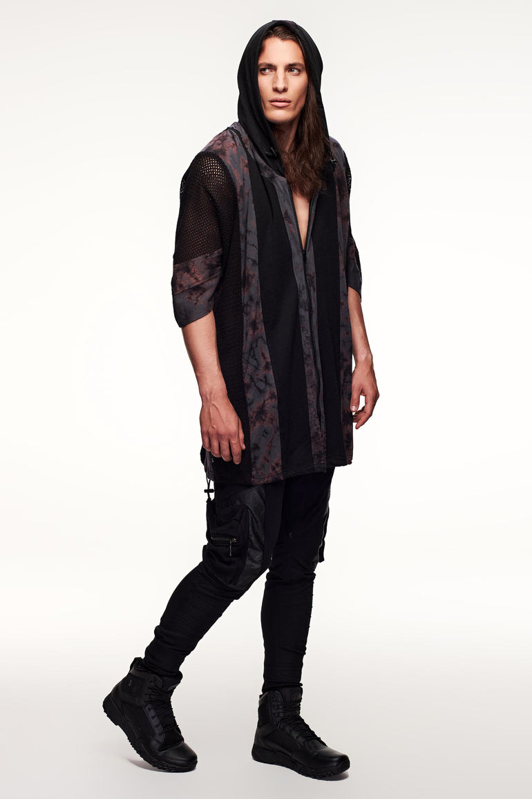 Poncho Coat - Distressed