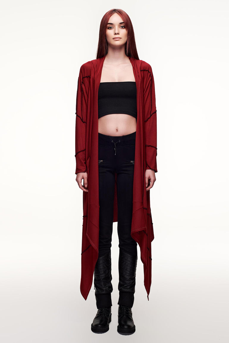 Unity Cardigan Woman - Crimson
