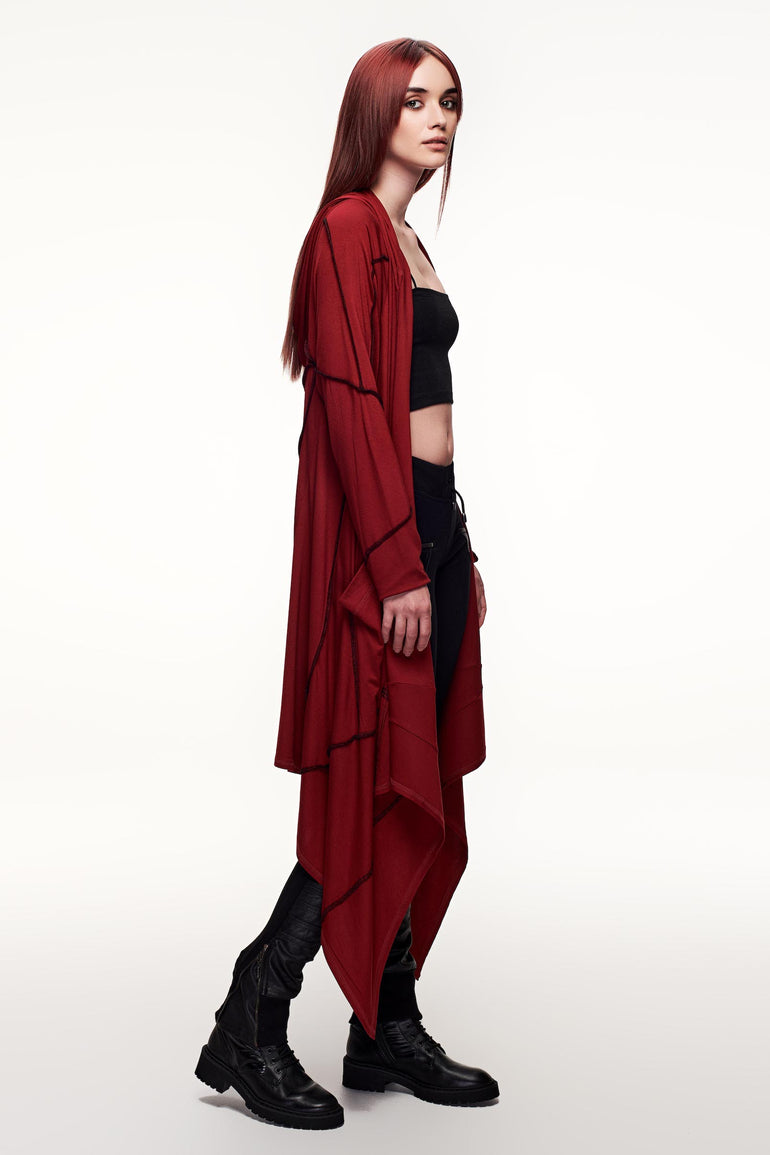 Unity Cardigan Woman - Crimson