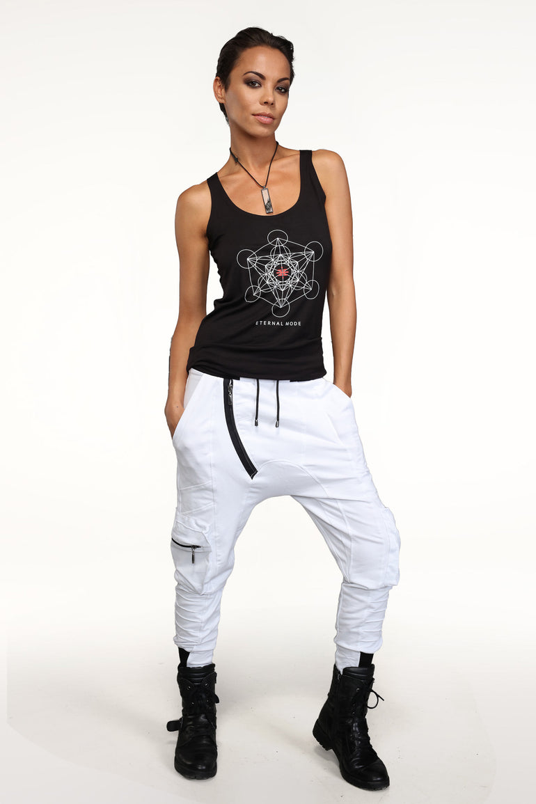 Galaxy Pants Woman - White