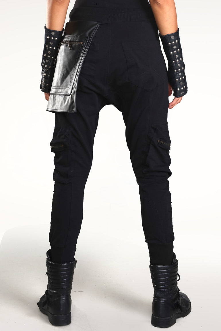 Pocket Galaxy Pants Woman - Black