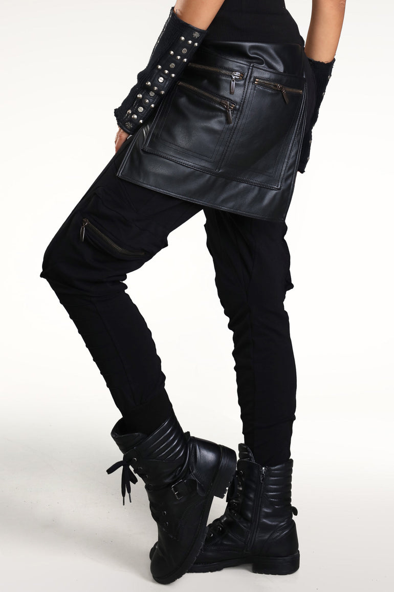 Pocket Galaxy Pants Woman - Black