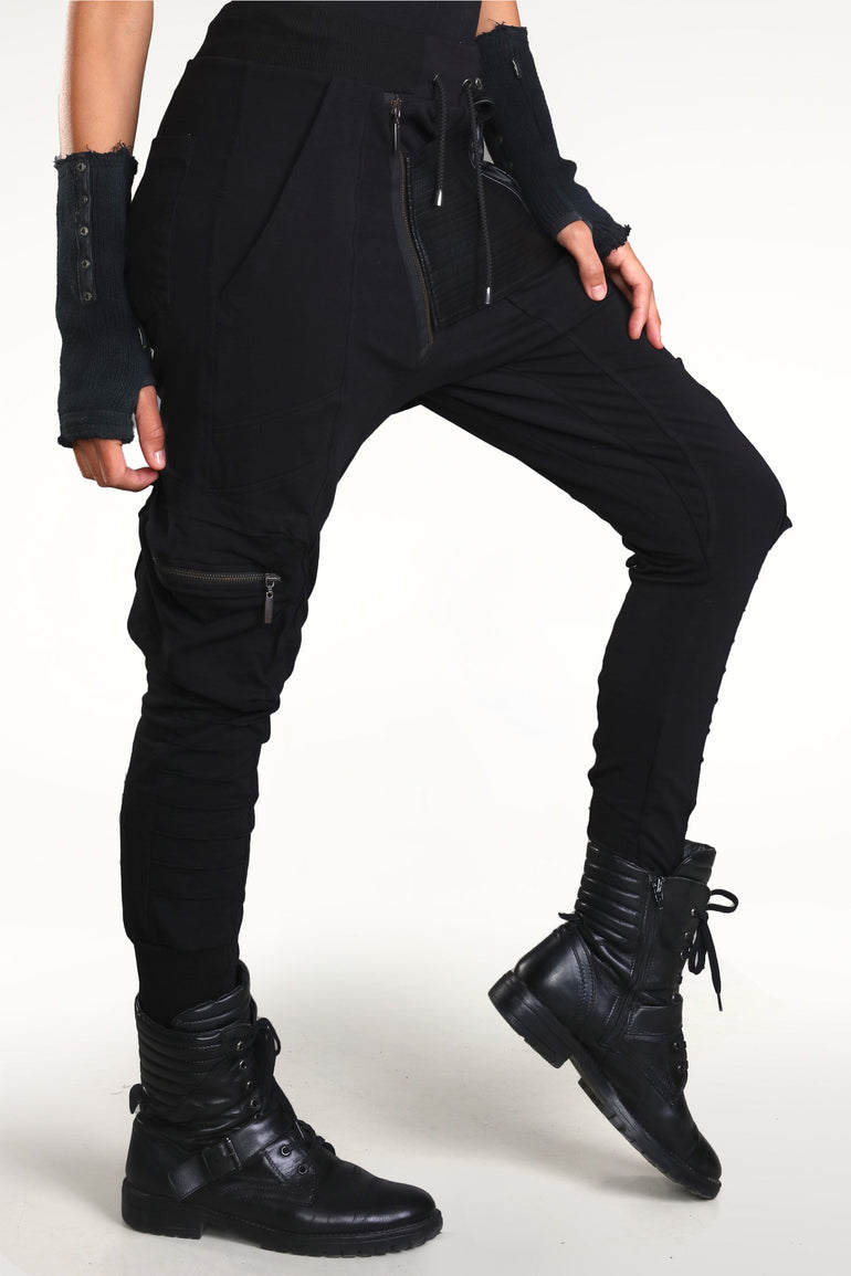Pocket Galaxy Pants Woman - Black