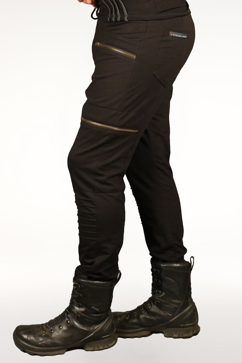 Zipper Pants - Black