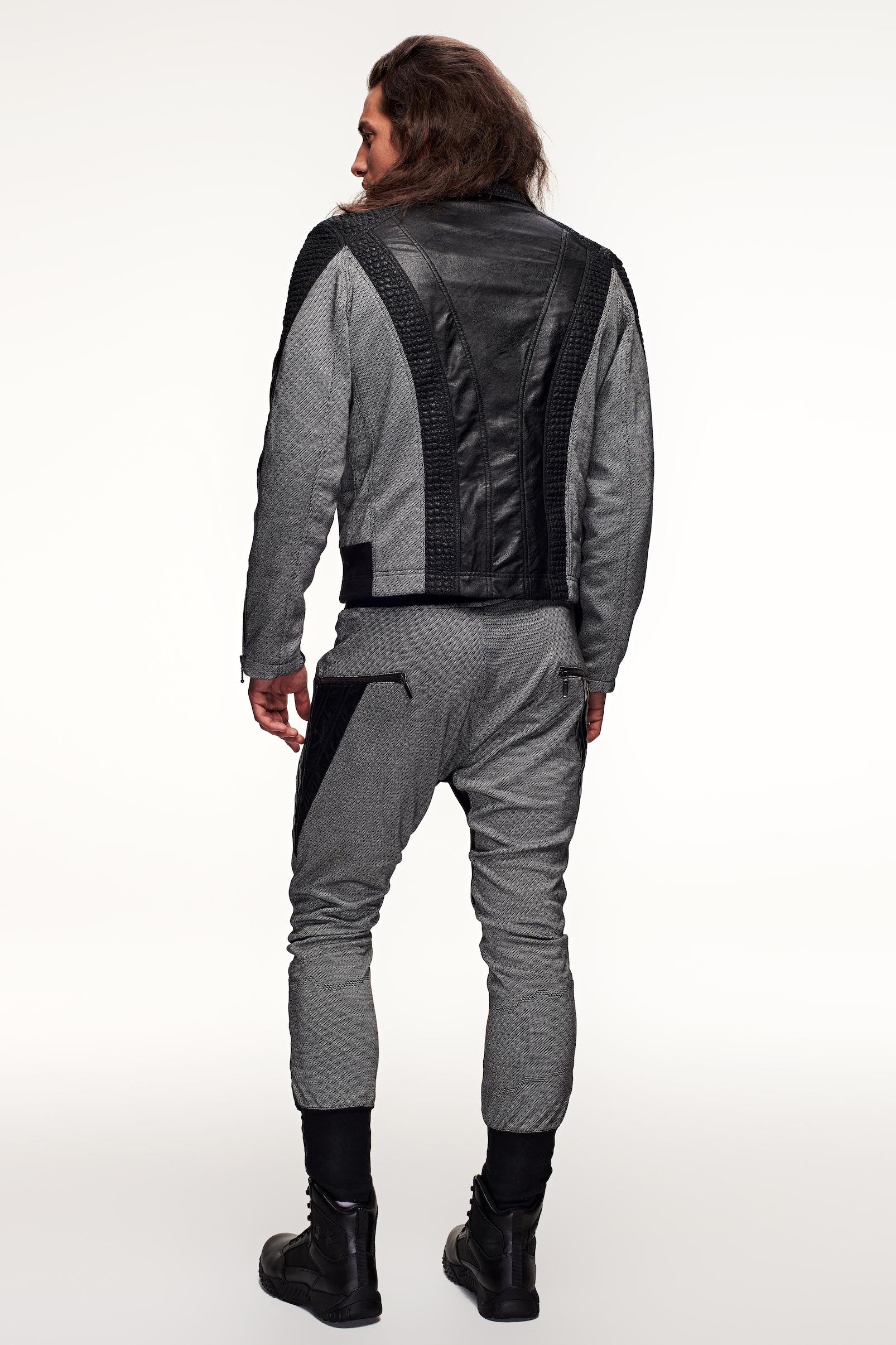 Anakin Jacket – Speckled Men's Leather Festival Jacket