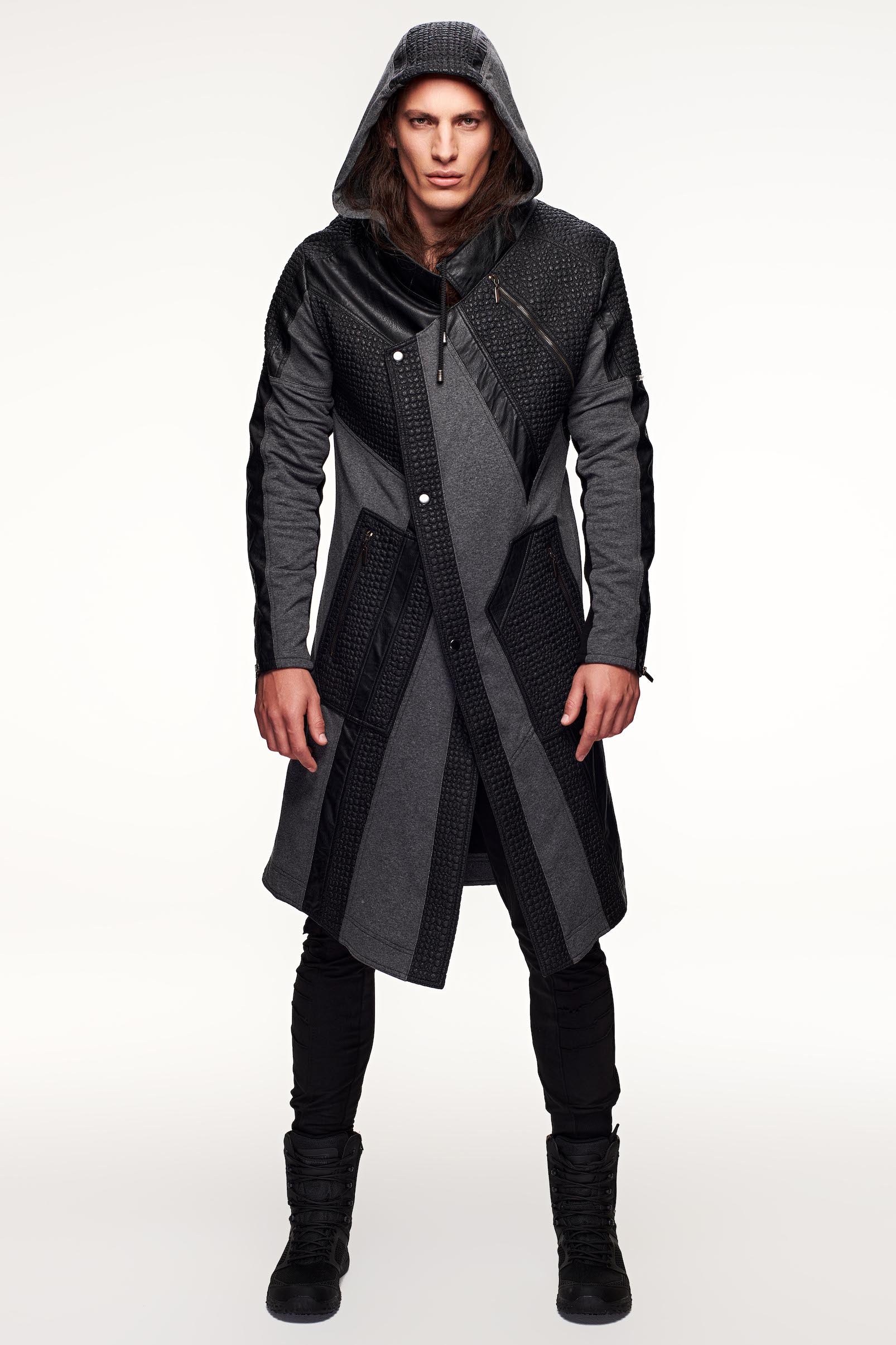 Futuristic trench clearance coat